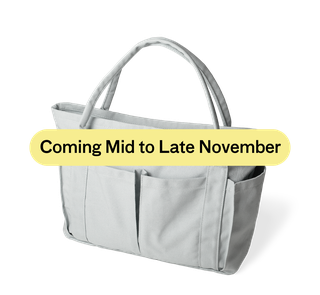 Canvas Pocket Tote - Sky