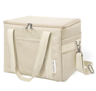 Insulated Canvas Cooler Bag - Linen