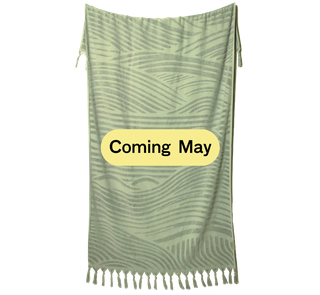 Luxe Wave Beach Towel - Sage