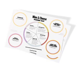 Wine & Cheese Pairing Mats - Set of 2